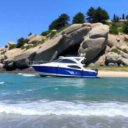 Blue 2021 Nissan Rogue parked near a beach.