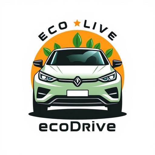 Logo of EcoDrive Motors, specializing in hybrid and electric vehicles